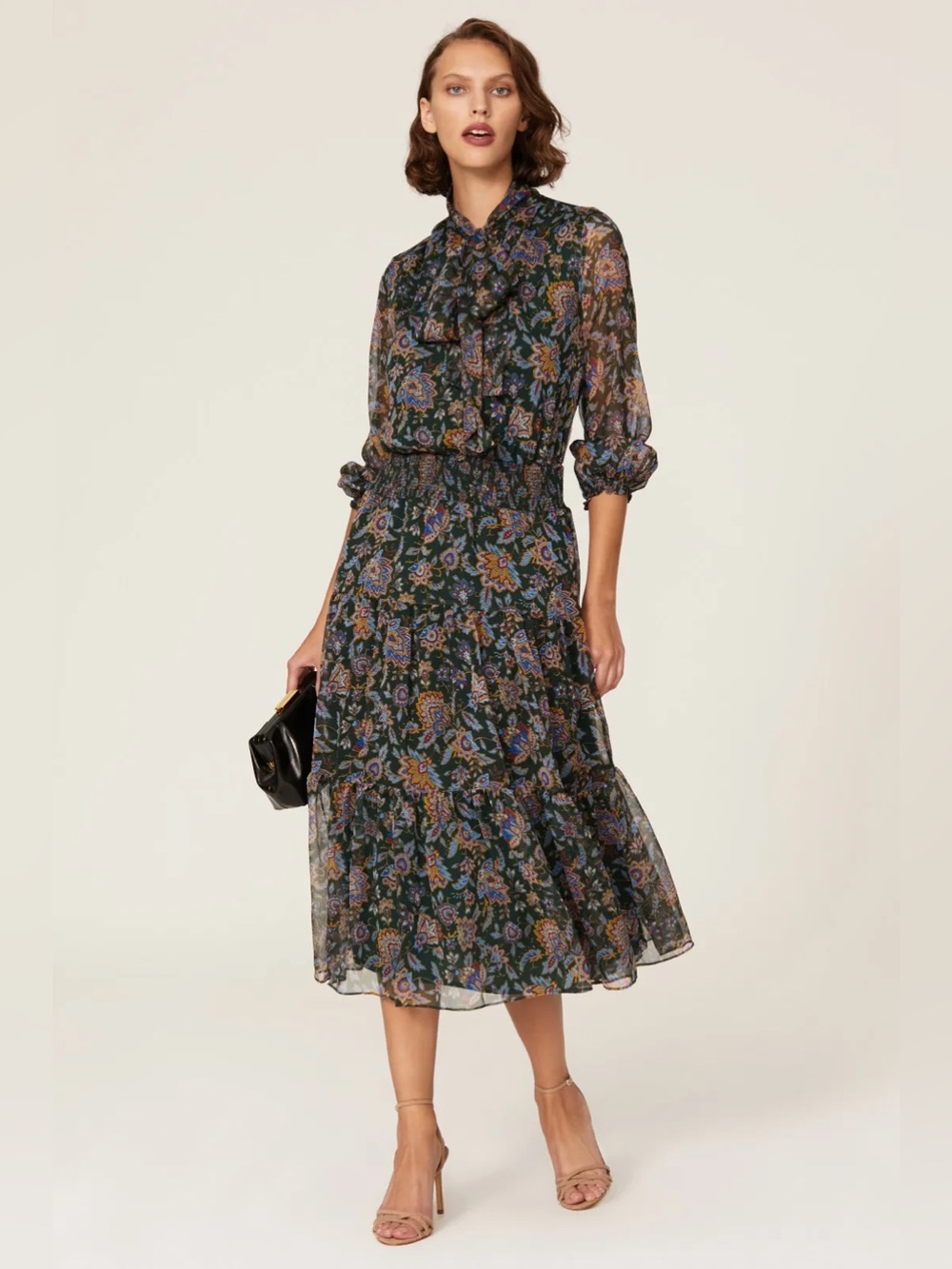 Lauren Ralph Lauren Floral Georgette Dress Sz 10